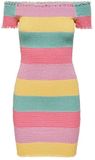 Elila Robe épaules nues smockée multicolore M Femme