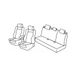 Set Superior Set stoelhoezen grijs/zwart compatibel met Toyota Auris 5p (12/12>05/15)