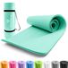 Tapis de fitness - Épais - Mousse NBR - 183 x 61 x 2 cm - Antidérapant - Avec sangle de transport