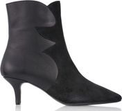 Dwrs Ponza Enkellaarzen Zwart Leer Naaldhak 5-7cm