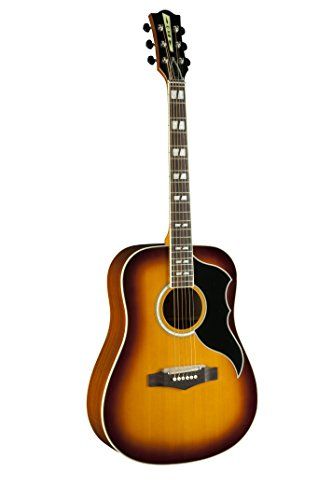 EKO Guitars Ranger VI VR Eq, elektrische akoestische gitaar, vintage Reissue serie, plafond van sparrenhout, kozijnen en bodem van mahonie, hals van mahonie, toets uit Zuid-Amerikaans roupana, kleur