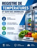 Registre Icecat Registre Professionnel des Températures: Suivi des équipements frigorifiques, relevés, anomalies et actions correctives pour restaurants et métiers de bouche