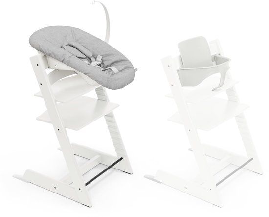 Stokke Tripp Trapp Bundle Stoel + Babyset + Newborn Set | White / Grey