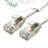ROLINE GREEN F/UTP DataCenter Patchkabel Cat.6A (Class EA), LSOH, extra dun, grijs, 2 m