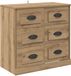 vidaXL Dressoir Artisan Eiken Bewerkt Hout