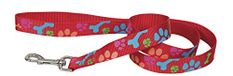 Chapuis Bekleding Nylon Webbing Hondenriem Hondenpoot Rood Breedte 25 mm Lengte 1.20 m Maat L