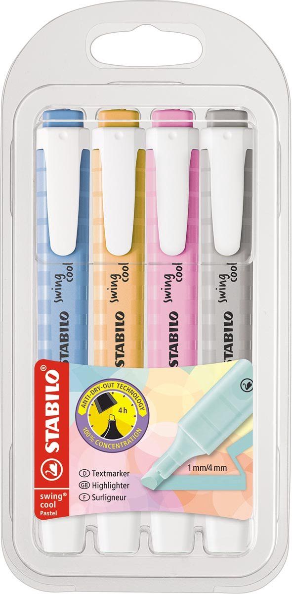 Stabilo Swing Cool 275/4 PA Assorted Highlighters
