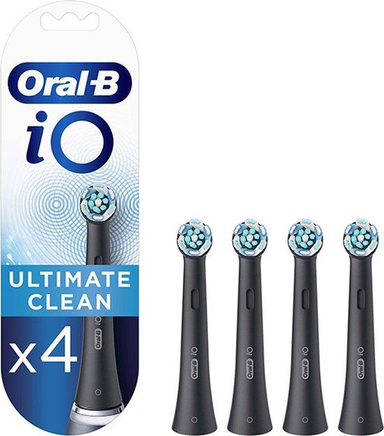 Oral-B iO Ultimate Clean Opzetborstels - 4 stuks - Zwart