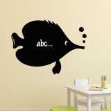 Ambiance Sticker Schoolbordsticker - uitwisbare zelfklevende muurstickers - VISKARICATUUR - 50x70cm