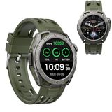 OBA OMOLED Smartwatch Smartwatch met tracker, oproepen, bluetooth, 100+ modi, sport, gezondheid, fitnesstracker, stopwatch voor Android iOS Watch S2, uniek met chip SF (groen)