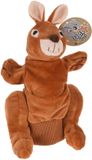 Koopman Handpop kangoeroe speelgoed educatief bruin multicolor handpop.