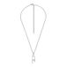 Diesel D LOGO Heren Collier - Zilverkleurig