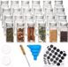 Shenzhen Haorui Industrial Technology Co., Ltd. pots à épices - 24 pièces - 120 ml - verre - transparent