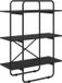vidaXL Boekenplank 3-laags Zwart eiken 80 x 35 x 105 cm