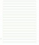 Exacompta 62211E Verpakking met 2000 vellen computerpapier eindeloos, 240 mm x 11 inch (27,94 cm) 1-voudig, gelinieerd 60 g/m², groen/wit