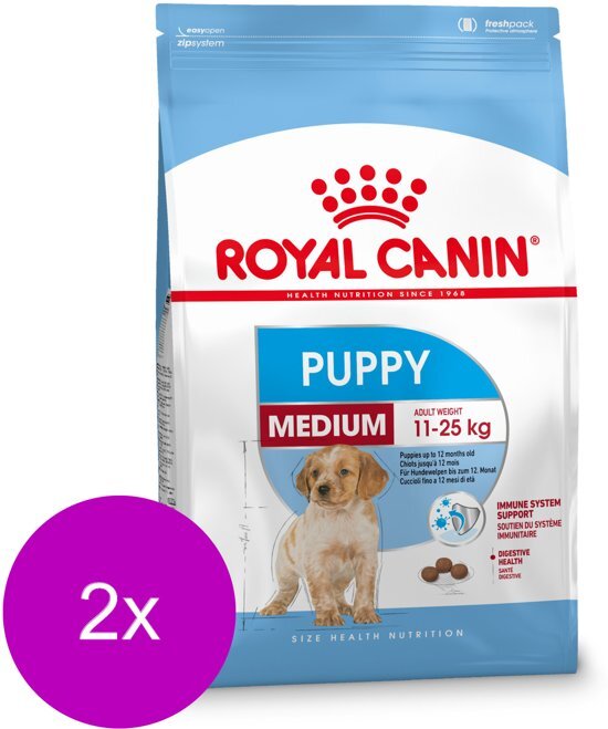 Royal Canin Shn Medium Puppy - Hondenvoer - 2 x 15 kg