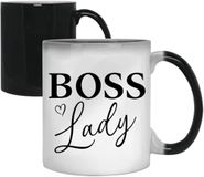 Acen Boss Lady Best Choice keramische mok met grappige citaten voor dames, 325 ml, wit, 9 x 9 x 9 cm