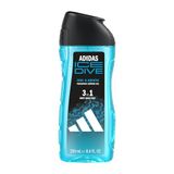 adidas Ice Dive 3-in-1 douchegel voor hem, frisse watergeur, 250 ml