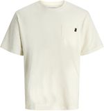 Jack & Jones T-shirt Jjedover Slub Tee Ss Noos 12288897 Antique White Mannen Maat - S