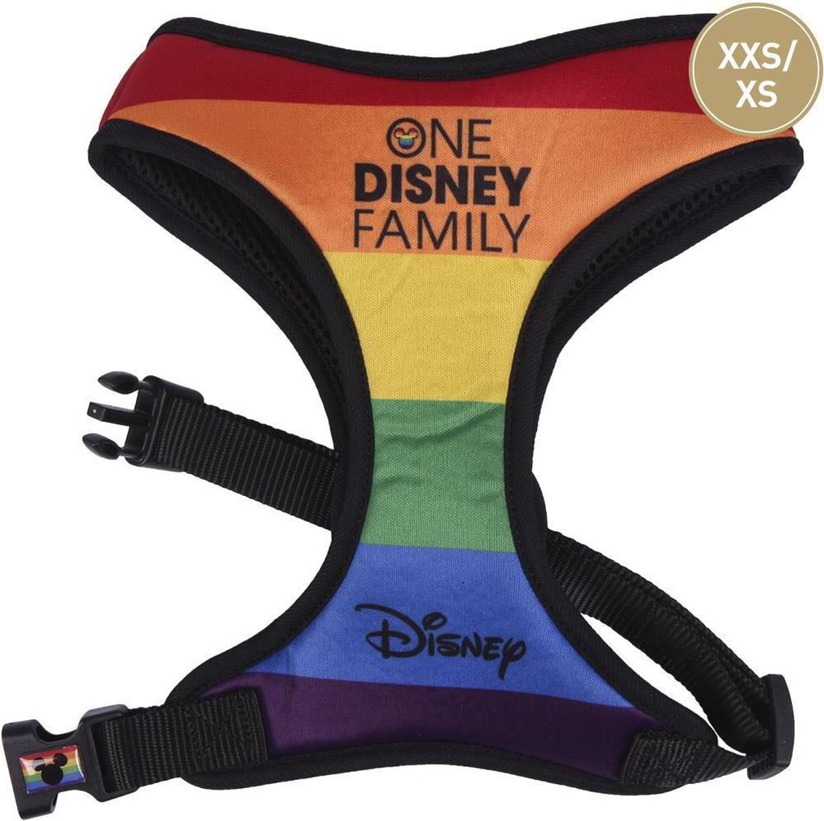 Cerdá DISNEY PRIDE - Hondentuigje HondenHarnas - M/L (Lengte 60-95cm - Breedte 4.8cm) Multicolour