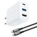 ACEFAST A17 Chargeur rapide GaN universel blanc 65W avec adaptateur HDMI