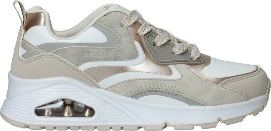 Skechers Uno Gen1 - Color Surge Sneakers Meisjes - Wit - crème - lichtgrijs - Maat 35