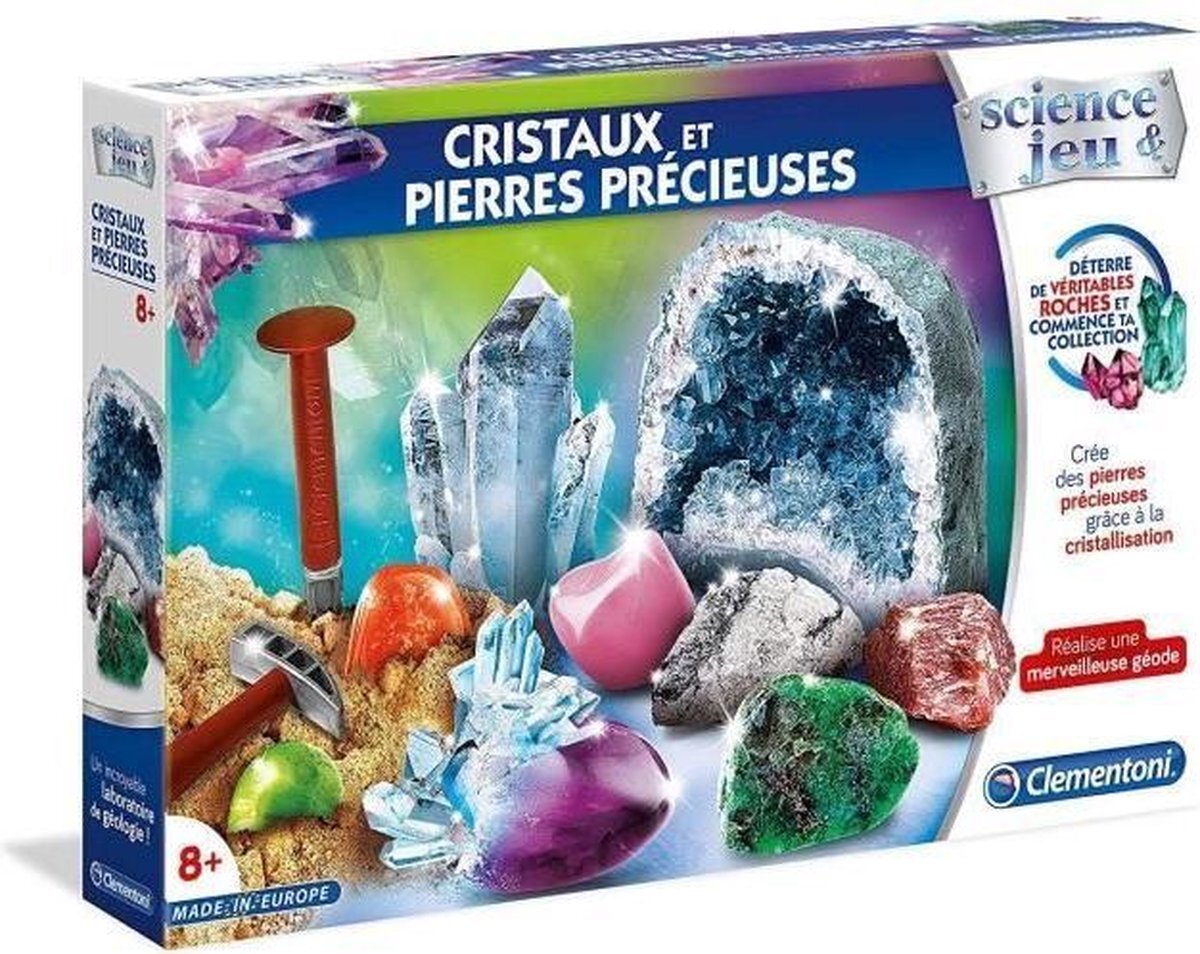 Clementoni Science & Game - Kristallen en edelstenen - Wetenschappelijk spel