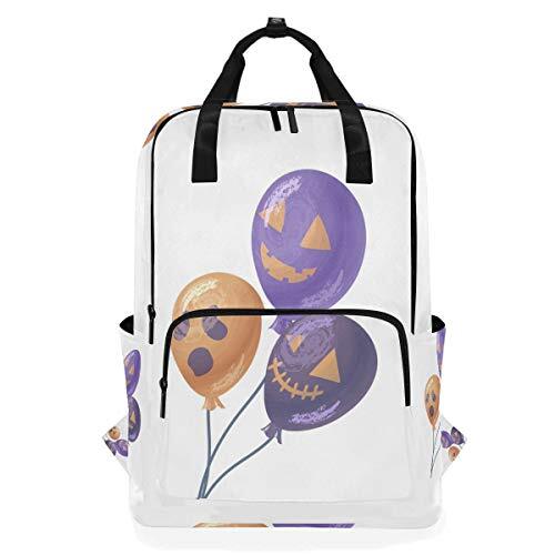 MONTOJ Travel Rugzak Spooky Halloween Balloon School Rugzak