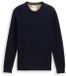 Tom Tailor Gebreide trui van katoen Maat XXL Knitted Navy Melange
