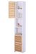 Relaxdays Armoire de salle de bain haute - 190x34x29 cm - bambou - blanc