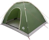 vidaXL 4-persoons tunneltent van groen polyester met PU-coating