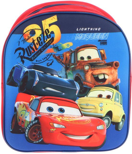 Disney Cars 3D Rugzak - 30 x 26 x 10 cm - 6L - Meerkleurig