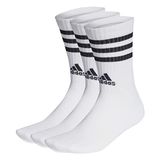 adidas Sportswear 3-Stripes Gevoerde Sokken 3 Paar - Unisex - Wit - 19-21