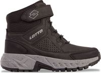 Lotto Alderton Mid K Kinderschoenen Zwart/Grijs Leer Maat 32