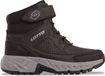 Lotto Alderton Mid K Kinderschoenen Zwart/Grijs Leer Maat 32