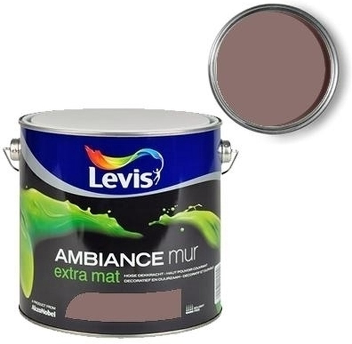 Levi's muurverf â€˜Ambianceâ€™ Extra mat chocolade 1 L