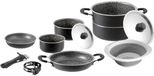 Brunner Pirate Camping Pannenset - 10 Delig - Aluminium - Zwart