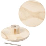Creativ Company Kapstok 15x4,5 Cm Geel Hout