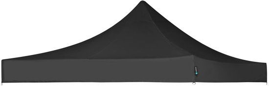 VONROC Dakzeil – Voor Premium Partytent PT501XX – Waterdicht - 50+ UV Bescherming - Zwart