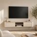 Milton & Oldbrook Meuble TV suspendu Fermo aspect travertin