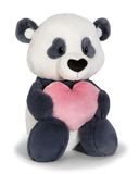 NICI Knuffeldier Love Panda met hartje, 35 cm, zwart