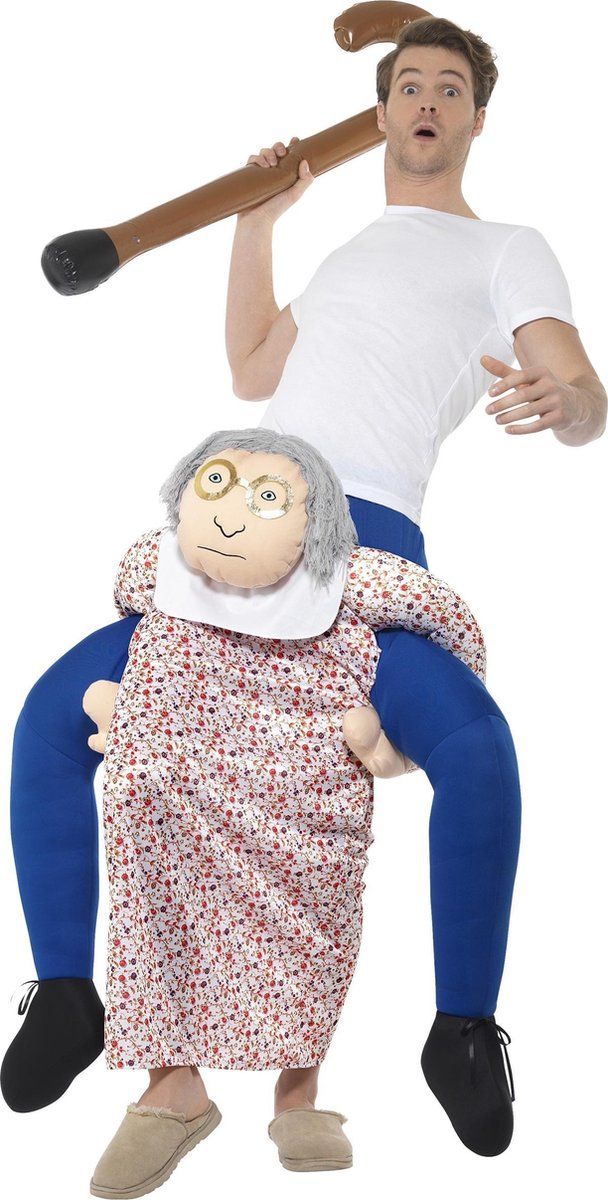 Generik Oma carry me kostuum voor volwassenen - Multicolor - Polyester