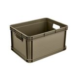 keeeper robert Stevige transportbak, 20 l, 40 x 30 x 22 cm, maximaal draagvermogen van 30 kg, zuurbestendig en voedselveilig, olijfgroen