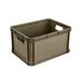keeeper robert Stevige transportbak, 20 l, 40 x 30 x 22 cm, maximaal draagvermogen van 30 kg, zuurbestendig en voedselveilig, olijfgroen