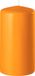 Enlightening Candles Cilinderkaars/stompkaars - Oranje - D6 x H8 cm