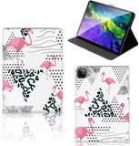 B2Ctelecom iPad Pro 11 2020/2021/2022 Flip Case Flamingo Triangle