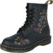 Dr. Martens Laars - 1460 - Decayed Roses Classic Tumbled Nappa - EU36 tot EU41 - voor Vrouwen - zwart