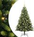 vidaXL - Kunstkerstboom met scharnier - 150 leds - groen - 120 cm - PVC en PE