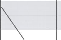 vidaXL Gelast draadhek met grondbevestiging 10 x 1 m PVC-Coated Staal