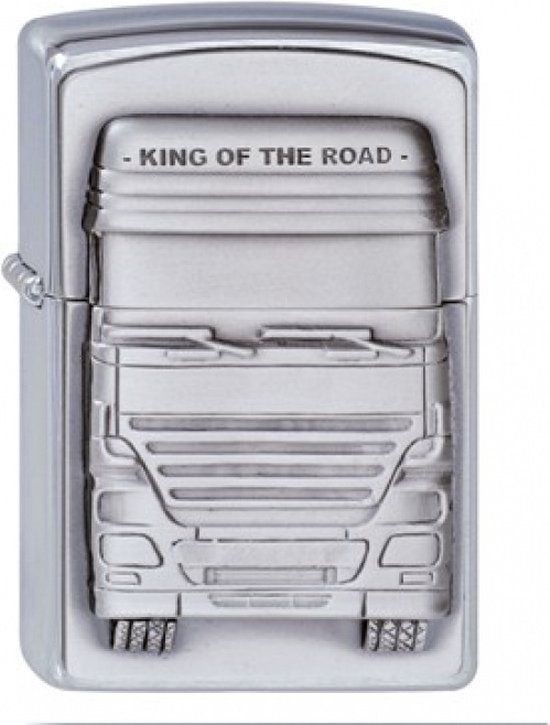 Zippo King Of The Road Aansteker - Chroom